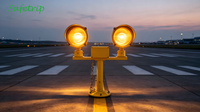 Feu de signalisation d'entrée de piste d'aéroport RGL 150W, halogène jaune, pour aéroport