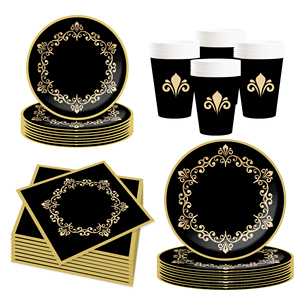 DAMAI, platos y servilletas para fiesta de despedida de soltera, juego de vajilla para fiesta de Sr. y Sra., decoraciones de boda de compromiso, favores para cumpleaños - Product Image 6