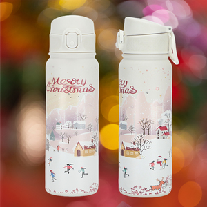 Bouteille d'eau en acier inoxydable SilverJet 550 ml, design cartoon avec poignée, isolation thermique pour la salle de sport et l'extérieur - Product Image 2