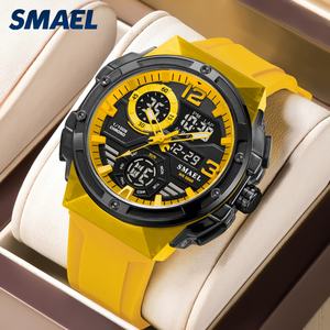 Reloj Deportivo SMAEL 8118 para Hombre, Digital y Analógico, Correa de Plástico, Pantalla LED, Clásico, Resistente al Agua 50M, Doble Hora, Alarma - Product Image 6