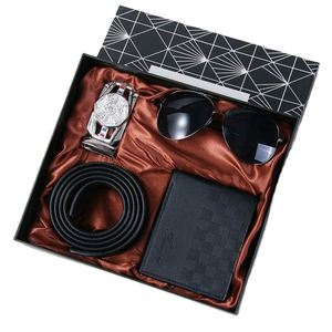 Yy853 Ensemble de luxe 4-en-1 pour homme : Mug à café, ceinture, lunettes de soleil et portefeuille – Idéal pour le bureau, la remise de diplôme, la fête des Pères et Noël - Product Image 1