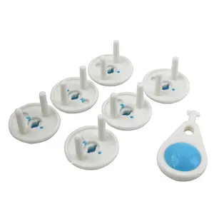 Eu Socket Cover Baby Safety Protection Plastic Plug Cover 6+1 Set Safety Socket Cover