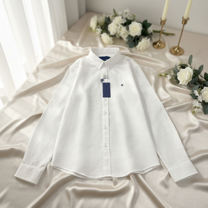 <span class=keywords><strong>Camicia</strong></span> da Uomo in <span class=keywords><strong>Lino</strong></span> R-L di Alta Qualità, Design Casual Classico e Confortevole, con Ricamo Personalizzato di Lusso - Product Image 2
