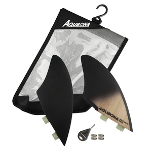 Aletas dobles personalizadas para tabla de <span class=keywords><strong>surf</strong></span>, aleta de quilla de madera - Product Image 4