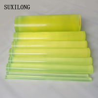 Barre en PU de 25 mm en gros, fabricant de barres en caoutchouc polyuréthane, barre en PU jaune en stock, barre en PU de petit diamètre, taille personnalisée