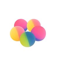 Balle en caoutchouc en vrac à haute élasticité, balles rebondissantes, balle de jonglage en caoutchouc, couleur mixte