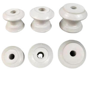 Isolateurs en porcelaine basse tension de type papillon magnétique pour table à thé, modèles ED-1, ED-2, ED-3, ED-4, couleur blanche, vente en gros - Product Image 3