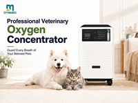Concentrateur d'oxygène médical vétérinaire DYNMED 10L certifié ISO pour cliniques vétérinaires, machines d'anesthésie, cages de soins intensifs, hyperbare