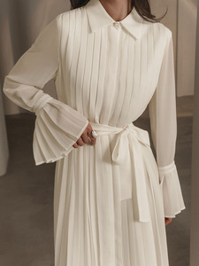 Donna Elegante Tùy Chỉnh Bán Buôn 2024 Mới OEM/ODM Phụ Nữ Giản Dị Thanh Lịch Trọng Lượng Nhẹ V Cổ Maxi Dress Dành Cho Phụ Nữ - Product Image 4