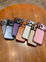 Coque de téléphone de luxe à chargement magnétique sans fil par électroplaqué, transformable, pour iPhone 12 13 14 15 16 17 18 Pro Max
