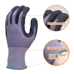 XINGYU sarung tangan kustom dengan Logo tahan air lapisan nitril Premium sarung tangan pabrik kerja spandeks sarung tangan keamanan
