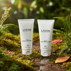 Set de Limpiador Facial Lagom Cellup 50ml 65ml, Gel Microespumoso que se convierte en agua, para todo tipo de piel, Fórmula K-Beauty - Product Image 3