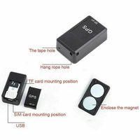 Mini traceur GPS GF07 de petite taille, localisateur de position en temps réel pour voiture, animal de compagnie, moto, prend en charge le suivi de position par carte SIM