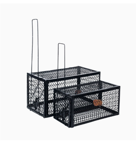 Piège à rats vivants en métal à mailles fines, deux tailles disponibles, avec ressort sensible, cage de capture de rongeurs sans cruauté, piège à <span class=keywords><strong>souris</strong></span> sans tuer - Product Image 2