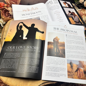 นิตยสารงานแต่งงานสุดหรู ออกแบบเองได้ พิมพ์ภาพถ่ายขนาด A4 20 หน้า สำหรับบันทึกสถานที่จัดงาน พิธี และงานเลี้ยงต้อนรับ - Product Image 3