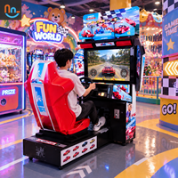 Joy2fun Machine d'arcade électronique pour adultes, simulateur de course automobile 3D, équipement de divertissement à monnayeur