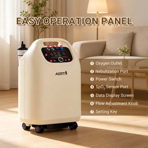 Sistema de Terapia de Oxígeno Doméstico AERTI, Concentrador de Oxígeno de 5L con Tecnología VPSA y Nebulizador - Product Image 3