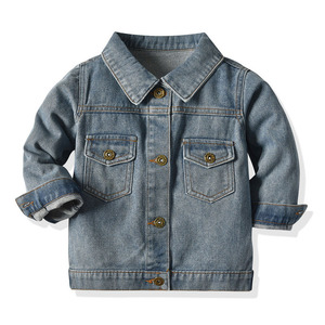Veste en jean déchirée unisexe pour enfants, printemps-automne 2021, décontractée, respirante, écologique, pour petites filles, 12M-6Y - Product Image 4