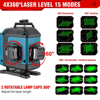 Équipement laser rotatif haute précision, auto-nivelant, 16 lignes, outil manuel, mini-laser, instrument de mesure du diamètre