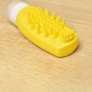 Travel Refillable Silicone <b>Bottle</b> Multi-Function Face & Hair Wash <b>Brush</b> Soft Squeeze Customizable - Product Image 3