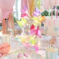 Guirlande lumineuse à fibres optiques DAMAI, 10 pieds, 20 LED, guirlande de fleurs, décor féerique, lumière chaude pour table, mariage, fournitures de fête