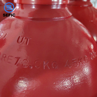 Cylindre de gaz industriel à haute pression de réservoir de Co2 d'acier sans couture de ISO9809-1 45KG 68L pour l'extinction d'incendie