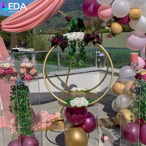 LEDA Handmade Metal Cake Stand Customized New Design for Wedding Parties Regular Size Home Events <b>Table</b> Decorations - Product Image 4