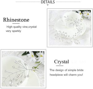 Elegante Handgemaakte Kralen Tiara 'S Bruids Hoofd Wijnstok Bruiloft Haaraccessoires Hoofddeksels Voor Bruids - Product Image 2