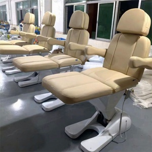 KISEN Customized Color PU Leather Beauty Salon Furniture Massage <b>Table</b> Electric 3 Motors Curved Treatment Facial <b>Lash</b> Beauty <b>Bed</b> - Product Image 1