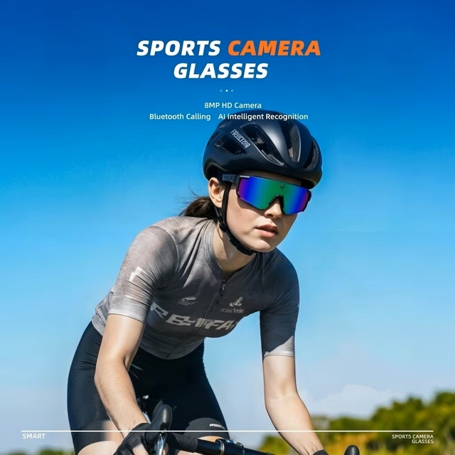 MPBG006  Smart Sports Glasses with HD Shooting Function, AI Intelligent Recognition, and HD 360° Surround Playback