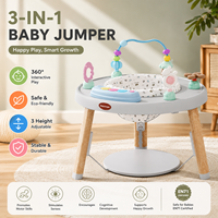 Table de jeu pour bébé multifonctionnelle personnalisable avec trampoline en plastique, capacité de charge de 18 kg, unisexe, pour les bébés de 7 à 24 mois
