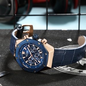 นาฬิกา Megir 2213 ยี่ห้อดัง รุ่น Octagon คุณภาพสูง ตัวเรือนสแตนเลสสตีล สำหรับผู้ชาย ระบบควอตซ์ - Product Image 6