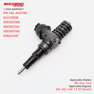 Iniettore Diesel 0414720038 038130073AK, Iniettore Unitario per Motori VW Sharan Seat Alhambra Ford <span class=keywords><strong>Galaxy</strong></span> 1.9 TDI AUY - Product Image 1