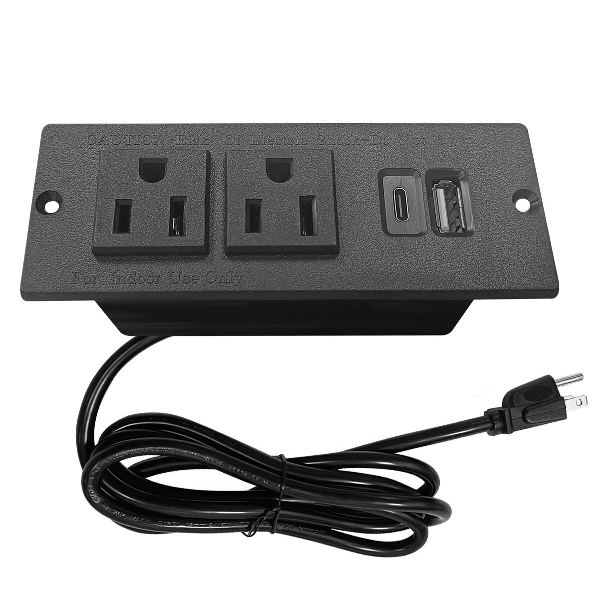 Drawer Power Pin Furniture Recessed Power Strip - Clutter-Free Drawer Socket