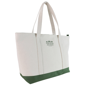 Sacs fourre-tout en toile robuste réutilisables de 10 L avec double poignée pour la plage, les voyages et les pique-niques, avec poche intérieure et motif lettres - Product Image 2