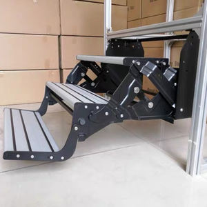 Marchepied pour <span class=keywords><strong>camping</strong></span>-<span class=keywords><strong>car</strong></span> en gros, capacité de charge de 200 kg, marchepied triple en aluminium robuste, pliable manuellement, trois niveaux, pour <span class=keywords><strong>camping</strong></span>-<span class=keywords><strong>car</strong></span>, fourgon aménagé - Product Image 6