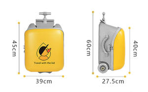ילדים מזוודות עגלת שני-in-one נסיעות מזוודה לשאת על 20 אינץ מטען - Product Image 4
