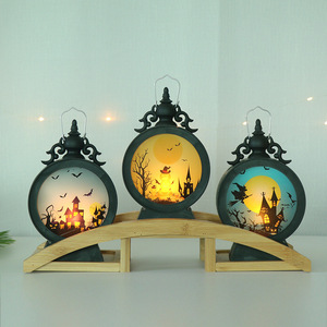 Lanterne suspendue vintage <span class=keywords><strong>à</strong></span> LED, style bougie électronique, portable, pour décoration intérieure et éclairage de fête - Product Image 4