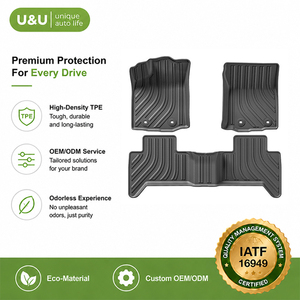 Tapis de sol de voiture 3D en <span class=keywords><strong>TPE</strong></span> imperméables, antidérapants, faciles à nettoyer, pour toutes les saisons, ensemble complet pour Toyota - Product Image 1