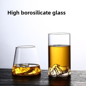 Tazza da tè a doppio strato a forma <span class=keywords><strong>di</strong></span> montagna, senza coperchio, senza manico, moderna e minimalista, per colazione, latte, succo, vino, uso domestico - Product Image 2