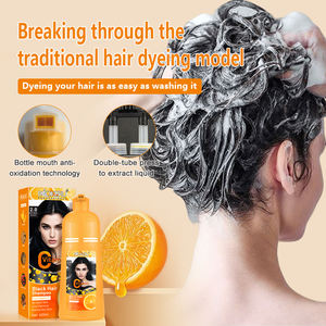 Mokeru <span class=keywords><strong>แชมพู</strong></span>สระผมแบบถาวรสำหรับผู้ชายผู้หญิงน้ำยาย้อมผม<span class=keywords><strong>ป</strong></span>ราศจากแอมโมเนีย VC สีส้มสีดำ - Product Image 5