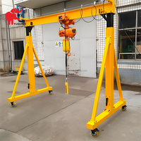 Mini-grue portique électrique mobile à hauteur réglable, certifiée CE ISO, capacité 5 tonnes, 3 tonnes, 2 tonnes, 1 tonne