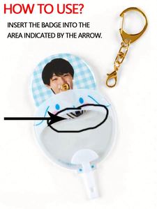 Couvre-piquets miniatures en PVC de haute qualité, transparents, avec impressions d'images K-pop pour fêtes à thème et événements pour fans - Product Image 3