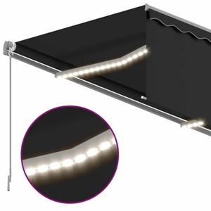 Auvent rétractable extérieur automatique imperméable 12x13 LED en gros de <span class=keywords><strong>Leroy</strong></span> Merlin Espagne, cadre en aluminium avec voile en acrylique - Product Image 3