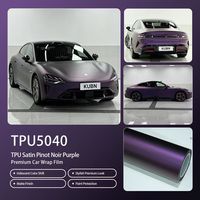 Film de protection de voiture TPU mat gris-bleu, épaisseur accrue, résistant aux intempéries, extensible, anti-jaunissement, finition mate