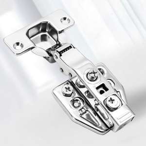 Quincaillerie de meubles, charnières à fermeture amortie réglables en 3D pour armoires de cuisine modernes, charnières à ressort en acier inoxydable, utilisation hospitalière - Product Image 3