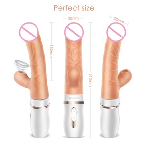 Realista pene artificial empuje tonto vibrador pene consolador juguetes sexuales para mujer - Product Image 6