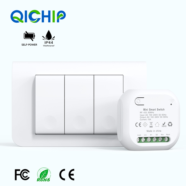 US Kinetic Electricity Smart Switch Boards Module 1/2/3 Gang Home Wireless Light Wall Switches USA