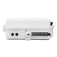 Boîtier de terminaison fibre optique 24 ports 24 fibres, Boîtier NAP FTTH, Boîtier de distribution fibre optique ODP, Conception non coupée, Port intermédiaire, Matériau ABS FDB-24MA