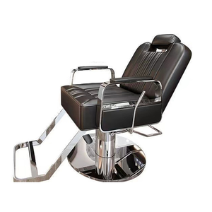 Silla de Peluquería de Metal con Asiento Ajustable en Altura y Reclinable, Silla Especial para Corte de Cabello en Salón de Belleza - Product Image 5